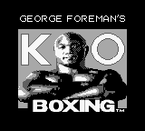 Boxing title screen for GameBoy